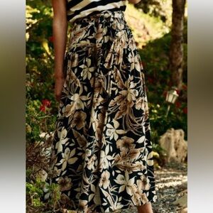 The Great long highland skirt in vintage floral